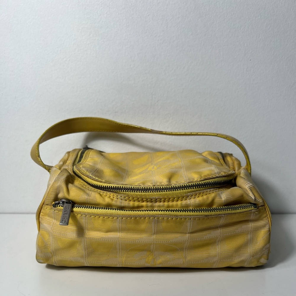 Chanel CC Travel Line Nylon Sport Makeup Vanity Toiletry Top Handle Purse Bag - Picture 5 of 15